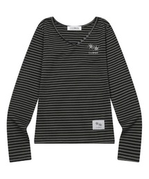 ◇COIRIS◇ブランド直輸入正規品/ローザ Vネック ストライプ 長袖Tシャツ Rosa V-neck Stripe Long Sleeve Tee