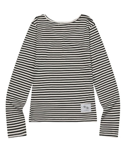 COIRIS(コイリス)の「◇COIRIS◇ブランド直輸入正規品/ローザ Vネック ストライプ 長袖Tシャツ Rosa V-neck Stripe Long Sleeve Tee(Tシャツ/カットソー・レディース・ブラック系その他/ブラック×ホワイト・FREE)」の6枚目の写真