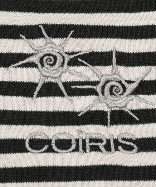 COIRIS(コイリス)の「◇COIRIS◇ブランド直輸入正規品/ローザ Vネック ストライプ 長袖Tシャツ Rosa V-neck Stripe Long Sleeve Tee(Tシャツ/カットソー・レディース・ブラック系その他/ブラック×ホワイト・FREE)」の9枚目の写真