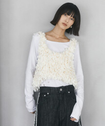 Firsthand/ファーストハンド テープヤーン ハンドニットビスチェ【限定展開】