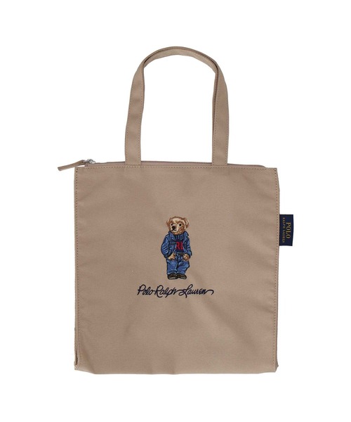 POLO RALPH LAUREN（ポロ ラルフ ローレン）の「エコバック（エコバッグ/サブバッグ・レディース・ベージュ/ネイビー・FREE）」の2枚目の写真