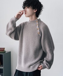 GRANCY】Print Design Sheer Knit / プリントデザインシアーニット