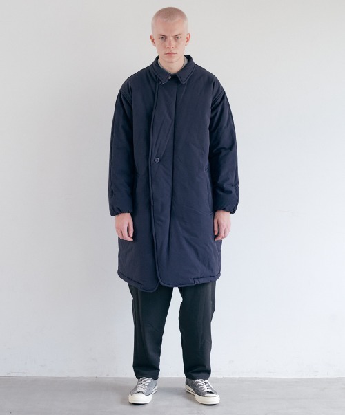 rehacer(レアセル)の「rehacer : Slack Padding Coat / スラックパディングコート(ダウンジャケット/コート・メンズ・ブラック/ネイビー・LARGE/MEDIUM/SMALL)」の6枚目の写真
