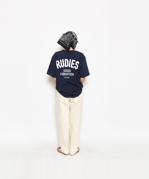 RUDIE'S（ルーディーズ）の「FADE THICK PHAT TEE（Tシャツ/カットソー・メンズ・ベージュ/ブルー/レッド/ブラック/パープル/グレー/グリーン/イエロー/ネイビー・L/XL/M/XXL）」の6枚目の写真