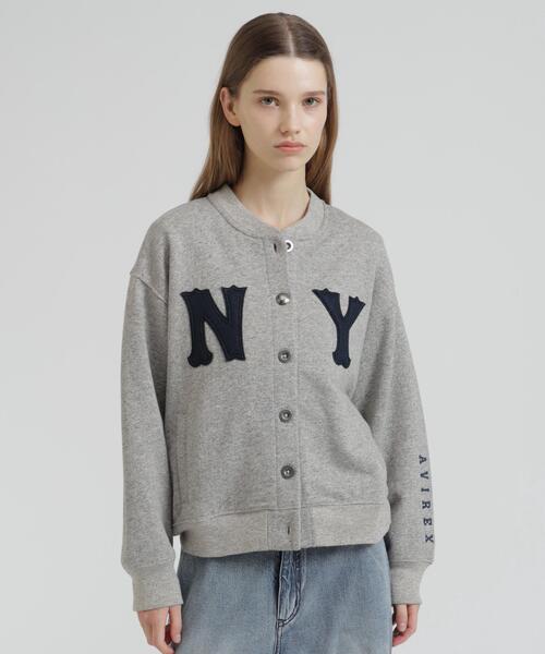 AVIREX(アヴィレックス)の「N.Y VINTAGE SWEAT CARDIGAN(カーディガン/ボレロ・レディース・グレー/ネイビー・F)」の8枚目の写真