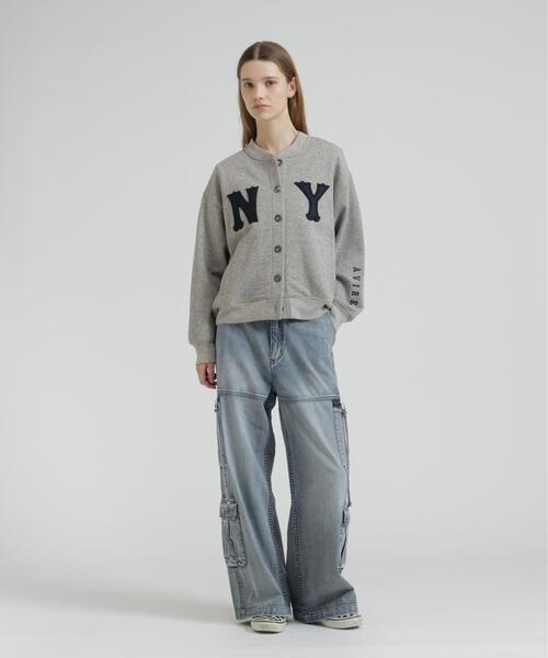 AVIREX(アヴィレックス)の「N.Y VINTAGE SWEAT CARDIGAN(カーディガン/ボレロ・レディース・グレー/ネイビー・F)」の9枚目の写真