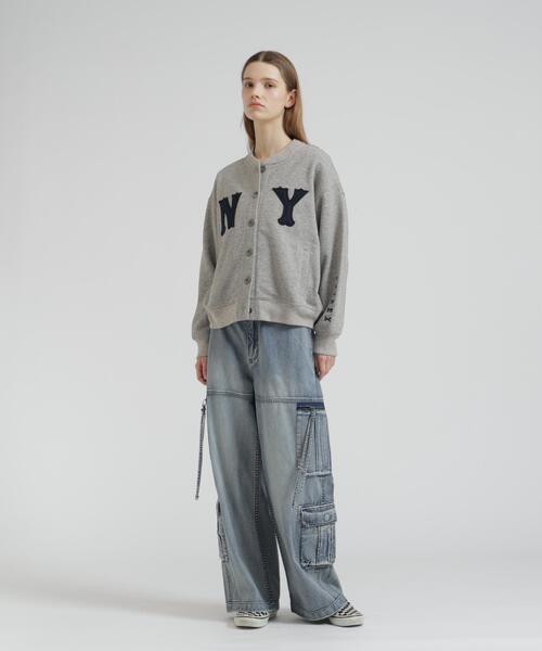 AVIREX(アヴィレックス)の「N.Y VINTAGE SWEAT CARDIGAN(カーディガン/ボレロ・レディース・グレー/ネイビー・F)」の10枚目の写真