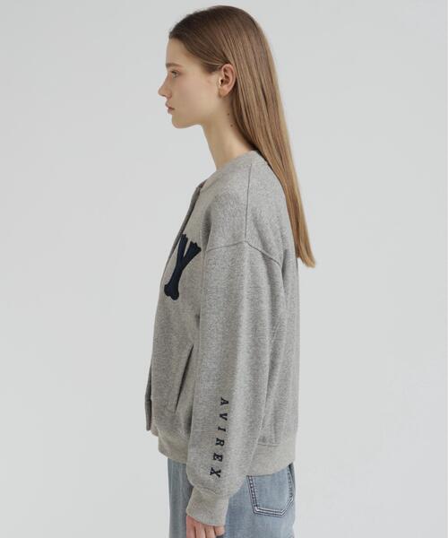 AVIREX(アヴィレックス)の「N.Y VINTAGE SWEAT CARDIGAN(カーディガン/ボレロ・レディース・グレー/ネイビー・F)」の11枚目の写真