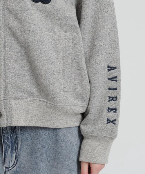 AVIREX(アヴィレックス)の「N.Y VINTAGE SWEAT CARDIGAN(カーディガン/ボレロ・レディース・グレー/ネイビー・F)」の15枚目の写真