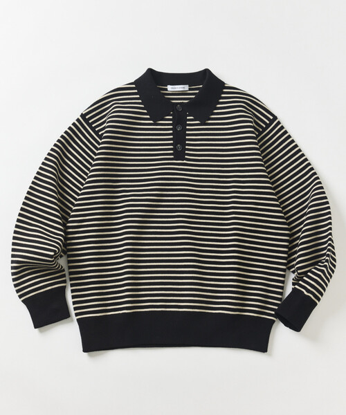 FREAK'S STORE(フリークスストア)の「ウォッシャブル スウェットライク ポロカラーニット/静電気ケア(Tシャツ/カットソー・メンズ・チャコールグレー/ブラウン/ブラック/ブルーグリーン/その他13/オレンジ/オフホワイト・MEDIUM/LARGE)」の16枚目の写真