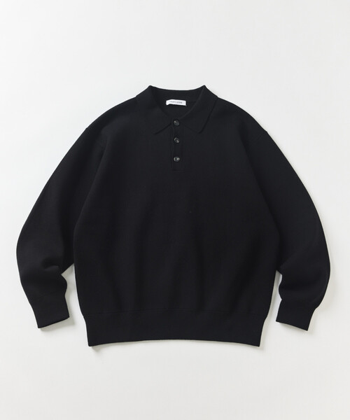 FREAK'S STORE(フリークスストア)の「ウォッシャブル スウェットライク ポロカラーニット/静電気ケア(Tシャツ/カットソー・メンズ・チャコールグレー/ブラウン/ブラック/ブルーグリーン/その他13/オレンジ/オフホワイト・MEDIUM/LARGE)」の11枚目の写真