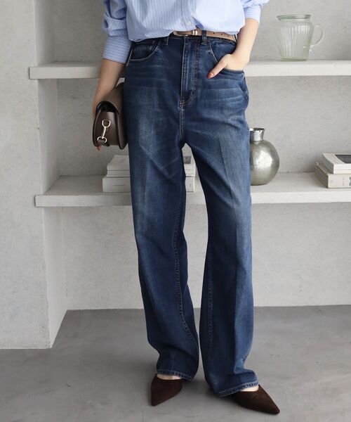 le.coeur blanc（ルクールブラン）の「Healthy denim Seed（デニムパンツ・レディース・ネイビー/ブルー系その他・34/36）」の3枚目の写真