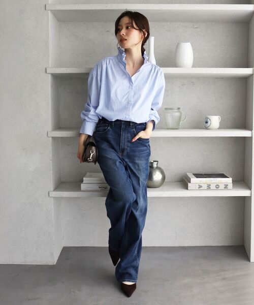 le.coeur blanc（ルクールブラン）の「Healthy denim Seed（デニムパンツ・レディース・ネイビー/ブルー系その他・34/36）」の10枚目の写真