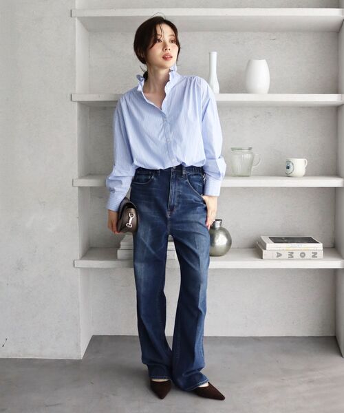 le.coeur blanc（ルクールブラン）の「Healthy denim Seed（デニムパンツ・レディース・ネイビー/ブルー系その他・34/36）」の11枚目の写真