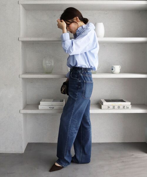 le.coeur blanc（ルクールブラン）の「Healthy denim Seed（デニムパンツ・レディース・ネイビー/ブルー系その他・34/36）」の12枚目の写真