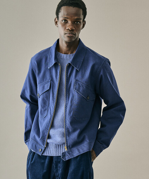 VETRA(ベトラ)の「VETRA | 〈別注〉ダンガリーツイル ジップジャケット MEN(その他アウター・メンズ・ネイビー・44/42)」の17枚目の写真