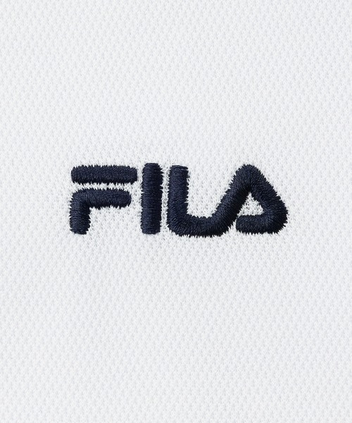 FILA(フィラ)の「【WEB別注】FILA フィラ L’S衿ライン入り長袖ポロシャツ ドライ 吸汗速乾(ポロシャツ・レディース・ホワイト/ネイビー/ブラック・L/M/LL)」の16枚目の写真