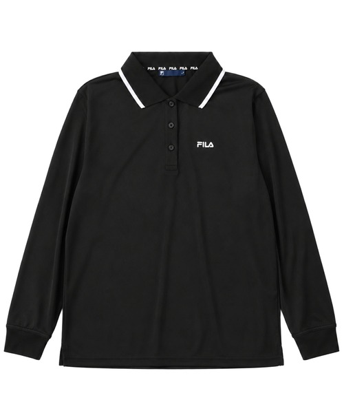 FILA(フィラ)の「【WEB別注】FILA フィラ L’S衿ライン入り長袖ポロシャツ ドライ 吸汗速乾(ポロシャツ・レディース・ホワイト/ネイビー/ブラック・L/M/LL)」の21枚目の写真