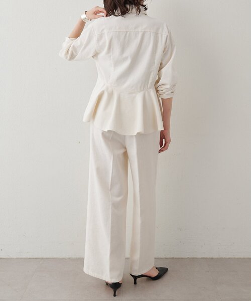 Whim Gazette(ウィムガゼット)の「ワンウォッシュコールパンツ/セットアップ可(その他パンツ・レディース・オフホワイト/ベビーピンク・38/36)」の5枚目の写真