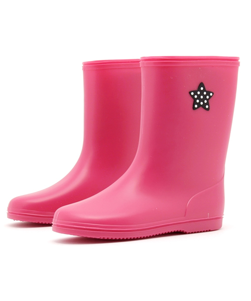 FABHUG （ファブハグ）の「[15-19cm]カラフルレインシューズ (Kids)（レインシューズ・キッズ・レッド/ネイビー/イエロー/パープル/ピンク/グリーン/ブルー/ブラウン/ダークネイビー・16cm/17cm/18cm/19cm）」の8枚目の写真