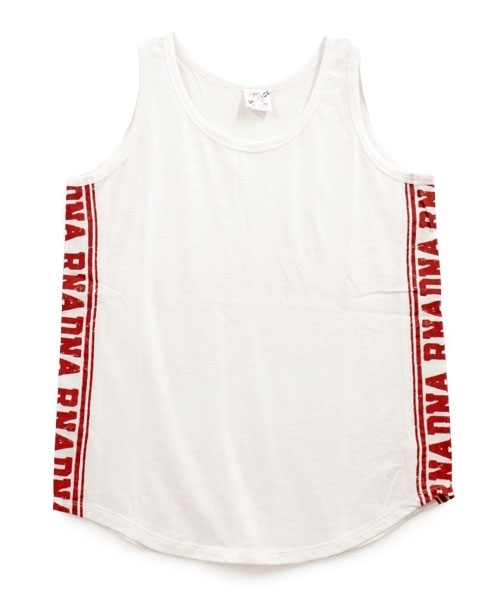RNA(アールエヌエー)の「M0357 TCRラインロゴプリントランニング(タンクトップ・レディース・ホワイト/レッド/ブラック・MEDIUM)」の4枚目の写真