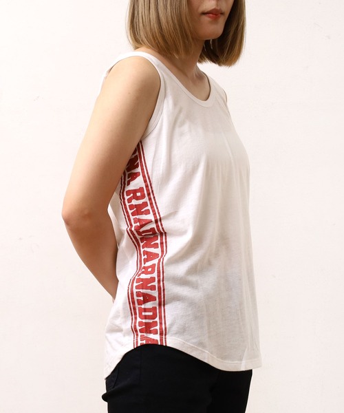 RNA(アールエヌエー)の「M0357 TCRラインロゴプリントランニング(タンクトップ・レディース・ホワイト/レッド/ブラック・MEDIUM)」の13枚目の写真