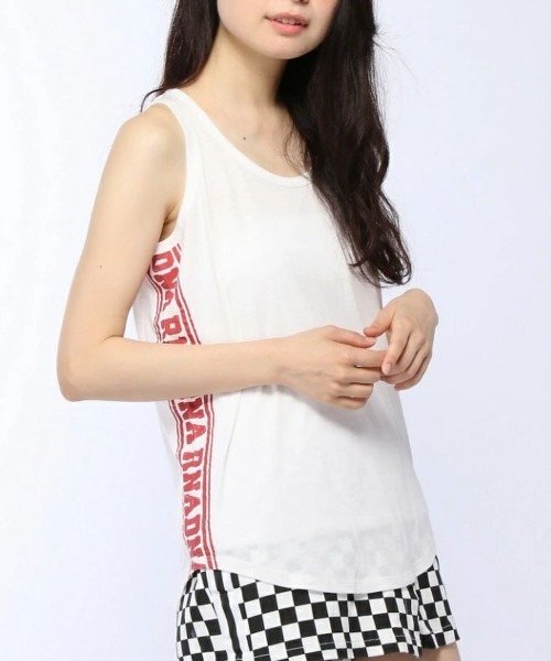 RNA(アールエヌエー)の「M0357 TCRラインロゴプリントランニング(タンクトップ・レディース・ホワイト/レッド/ブラック・MEDIUM)」の19枚目の写真