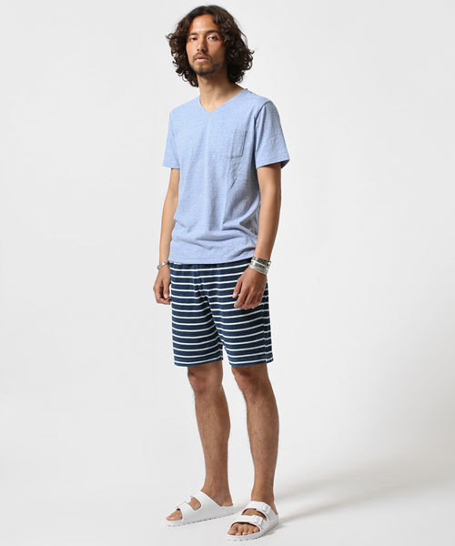 NANO universe(ナノユニバース)の「ROYAL PALM/RPインディゴパイルボーダーショーツ(その他パンツ・メンズ・その他2/その他1・SMALL/LARGE/MEDIUM)」の15枚目の写真