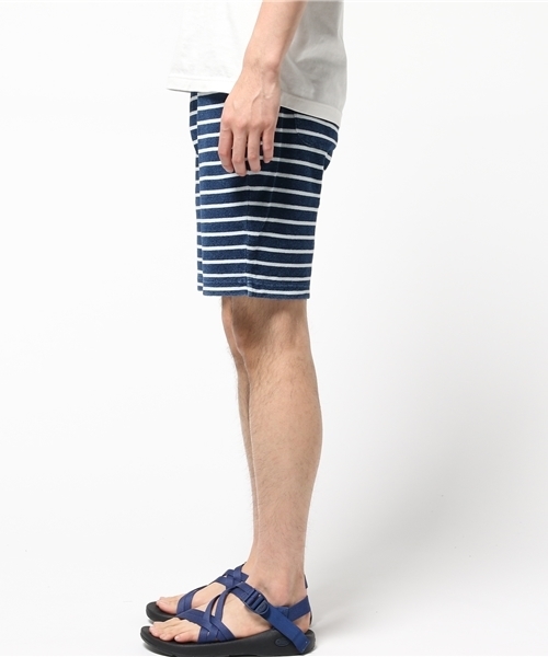 NANO universe(ナノユニバース)の「ROYAL PALM/RPインディゴパイルボーダーショーツ(その他パンツ・メンズ・その他2/その他1・SMALL/LARGE/MEDIUM)」の3枚目の写真