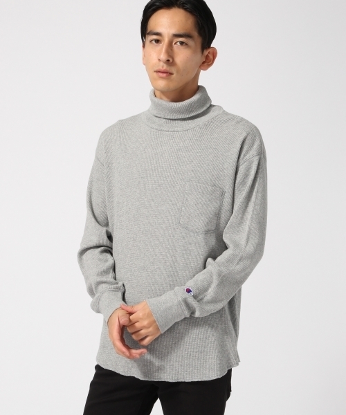 Champion(チャンピオン)の「<Champion/チャンピオン>別注ワッフルタートル/731365(Tシャツ/カットソー・メンズ・ホワイト/オリーブ/グレー・MEDIUM/LARGE)」の8枚目の写真