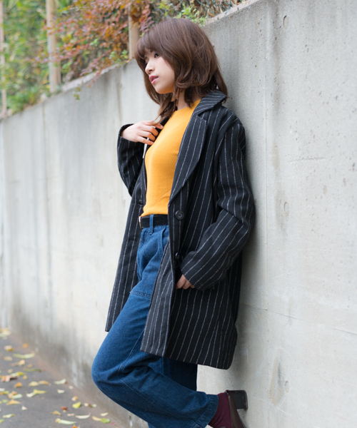 MANGROVE(マングローブ)の「【MANGROVE WOMEN'S】ミドルチェスターコート(ダッフルコート・レディース・ブラック/ブラックミックス/ブルー系その他/ブルー系その他2/ベージュ/ブラック×ホワイト/ブラック系その他・XX-LARGE/3L/MEDIUM/SMALL/LARGE)」の3枚目の写真