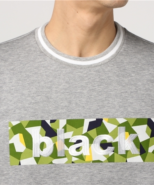 BLACK LABEL CRESTBRIDGE(ブラックレーベル・クレストブリッジ)の「モザイクダフォディル ロゴスウェット(スウェット・メンズ・オフホワイト/ネイビー・L/M)」の5枚目の写真