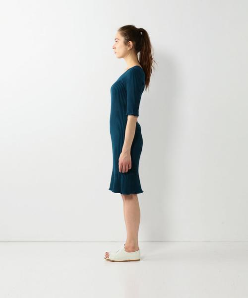 Steven Alan（スティーブンアラン）の「＜Steven Alan＞RIB KNIT SHORT SLEEVE ONE-PIECE/ﾜﾝﾋﾟｰｽ◆（ワンピース・レディース・オフホワイト/オレンジ/ダークグリーン・FREE）」の15枚目の写真