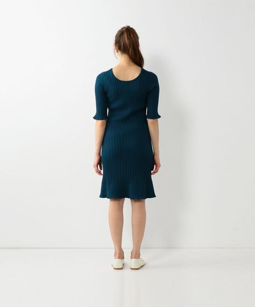 Steven Alan（スティーブンアラン）の「＜Steven Alan＞RIB KNIT SHORT SLEEVE ONE-PIECE/ﾜﾝﾋﾟｰｽ◆（ワンピース・レディース・オフホワイト/オレンジ/ダークグリーン・FREE）」の16枚目の写真