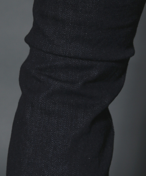 Magine(マージン)の「NO.35 STRETCH SLIM STRIGHT SELVAGE WASHED DENIM:NO.35 ストレッチスリムストレート セルビッチ ウォッシュドデニム(デニムパンツ・メンズ・インディゴブルー・46/48/44)」の7枚目の写真