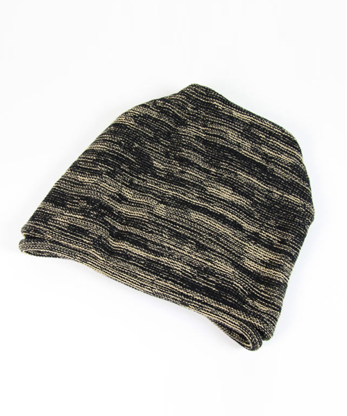 14+（イチヨンプラス）の「コットンニット帽（ニットキャップ/ビーニー・メンズ・ブラック×ホワイト/ベージュ系その他/ライトグレー/ブラック系その他/チャコールグレー/ダークグリーン/ブラウン系その他/ブラック/グレー系その他/グレー×ホワイト/ホワイト×レッド/オフホワイト/ブラック×グレー/ブラックミックス/ホワイト×ネイビー/ホワイト×ピンク・FREE）」の8枚目の写真