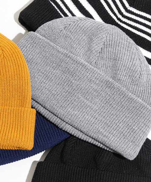 WEGO（ウィゴー）の「WEGO/ショートニットキャップ（ニットキャップ/ビーニー・レディース・グリーン系その他5/ブラック/杢グレー/ブラック系その他5/キャメル・FREE）」の3枚目の写真