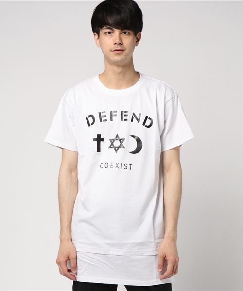 DEFEND PARIS(ディフェンド パリス)の「DEFEND PARIS(ディフェンド パリス)CO TEE LONG(Tシャツ/カットソー・メンズ・ブラック/ホワイト・SMALL/LARGE/MEDIUM)」の2枚目の写真