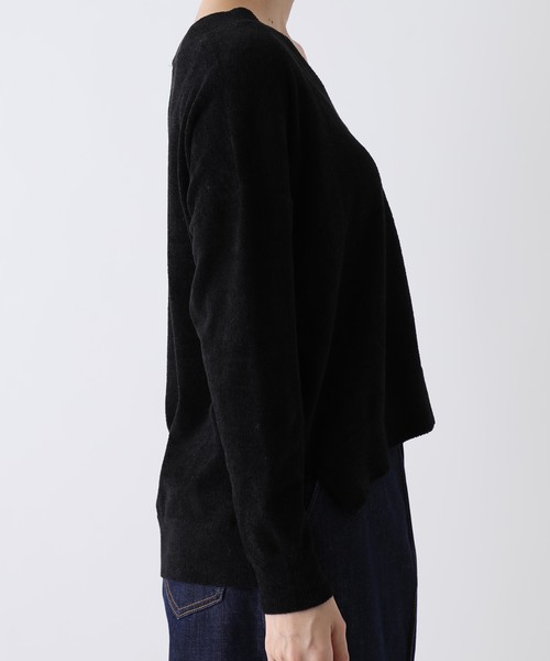 STUDIOUS SELECT（ステュディオスセレクト）の「【Dignite Collier】12Gフェザー天竺ニット　809519（ニット/セーター・レディース・ブラック/マスタード・FREE）」の4枚目の写真