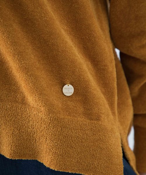 STUDIOUS SELECT（ステュディオスセレクト）の「【Dignite Collier】12Gフェザー天竺ニット　809519（ニット/セーター・レディース・ブラック/マスタード・FREE）」の6枚目の写真