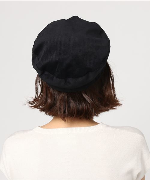 TODAYFUL(トゥデイフル)の「コーデゥロイキャスケット(キャスケット・レディース・ブラック/ダークブラウン・FREE)」の4枚目の写真