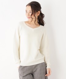 ◆【WEB限定あり】Vネックラグラン袖プルオーバー
