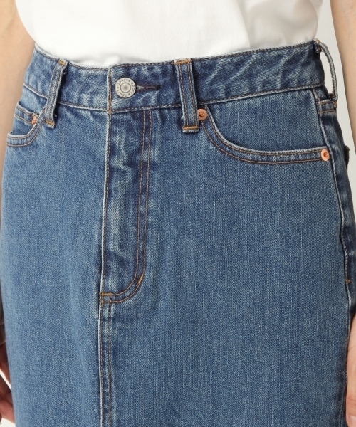 A part by（アパートバイ）の「デニムスリットタイトスカート 786915（デニムスカート・レディース・ネイビー/ブルー・MEDIUM/LARGE）」の7枚目の写真