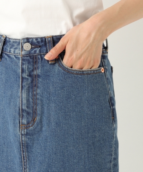 A part by（アパートバイ）の「デニムスリットタイトスカート 786915（デニムスカート・レディース・ネイビー/ブルー・MEDIUM/LARGE）」の8枚目の写真