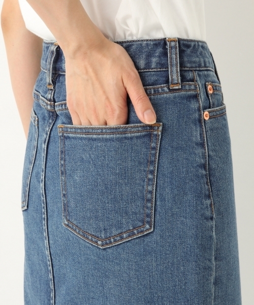 A part by（アパートバイ）の「デニムスリットタイトスカート 786915（デニムスカート・レディース・ネイビー/ブルー・MEDIUM/LARGE）」の10枚目の写真