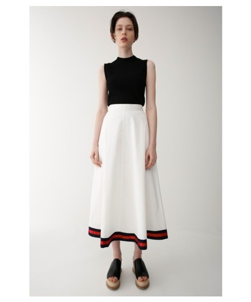 MOUSSY(マウジー)の「LINE FLARE SKIRT(スカート)」|アイボリー