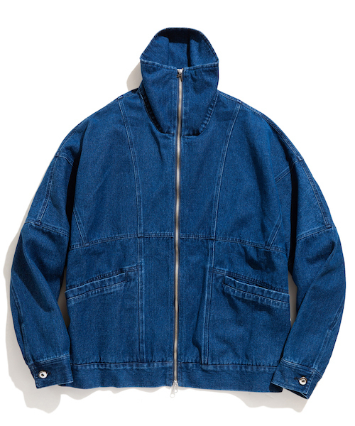 rehacer : High-necked Denim Jacket / ハイネック デニム ジャケット