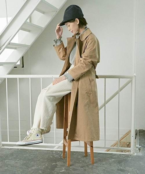 PUAL CE CIN（ピュアルセシン）の「ダブルロングコート（トレンチ