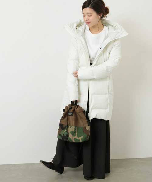 DESCENTE ALLTERRAIN（デサント　オルテライン）の「【DESCENTE ALLTERRAIN/デサント オルテライン】JS別注ダウンジャケット◆（ダウンジャケット/コート・レディース・ホワイト/ブラック・S/M）」の11枚目の写真