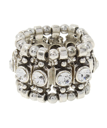 Demi-Luxe BEAMS | □PHILIPPE AUDIBERT / 1スワロフスキー シルバーリング(リング)